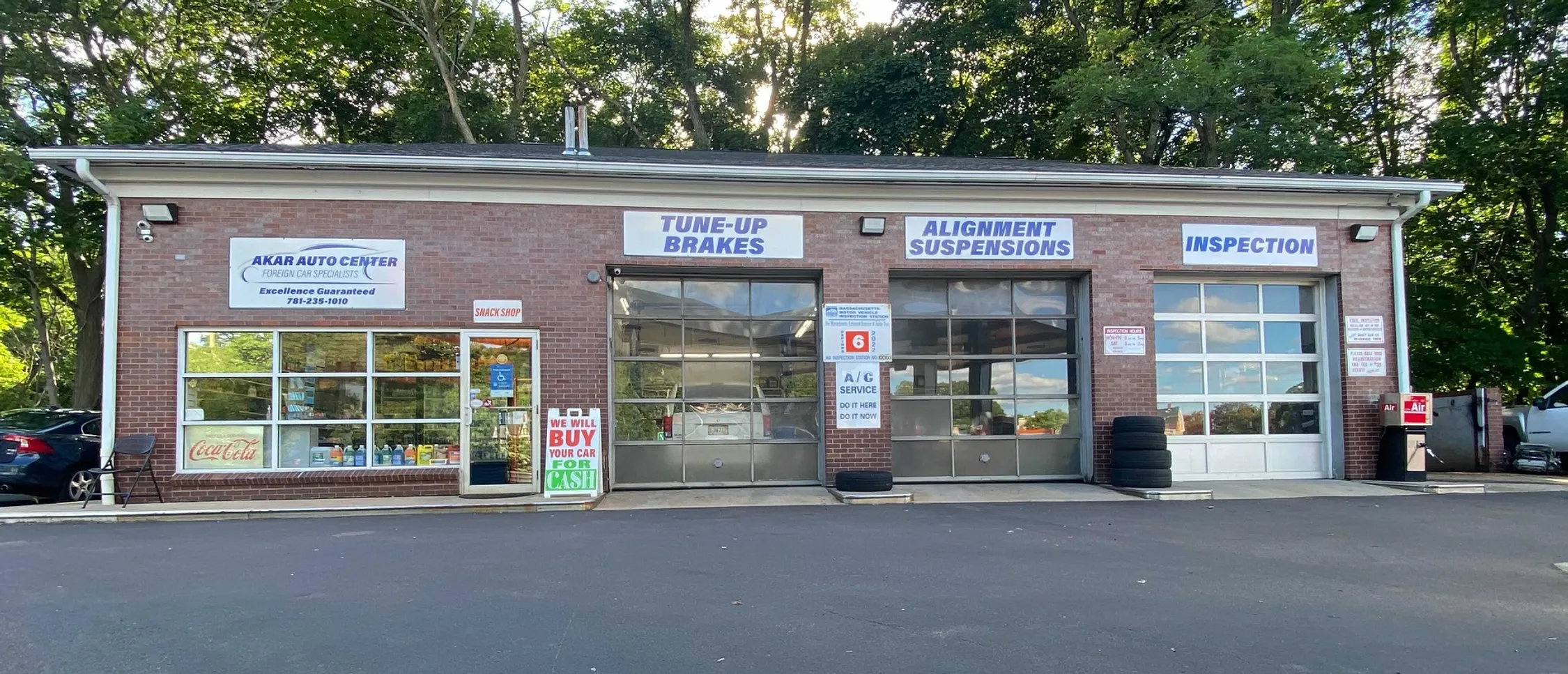 store front view of Akar auto center